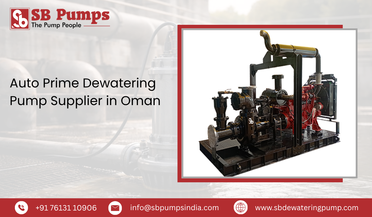 Auto Prime Dewatering Pump Supplier in Oman