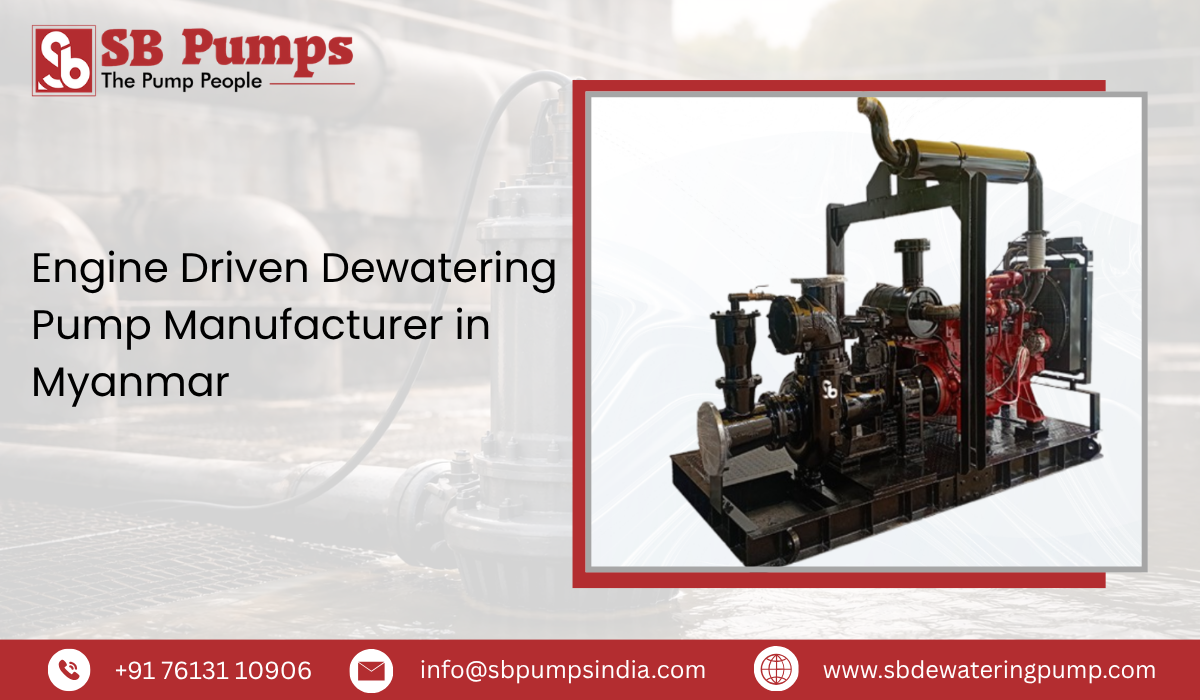 Engine Driven Dewatering Pump Manufacturer in Myanmar