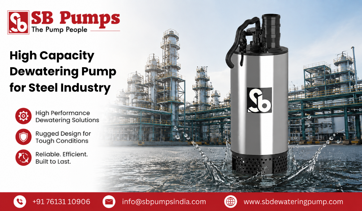 High Capacity Dewatering Pump for Steel Industry