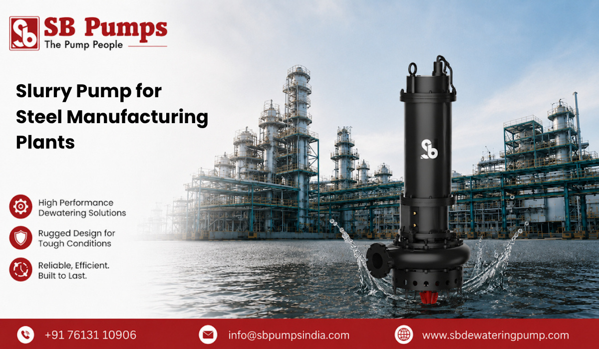 Slurry Pump for Steel Manufacturing Plants